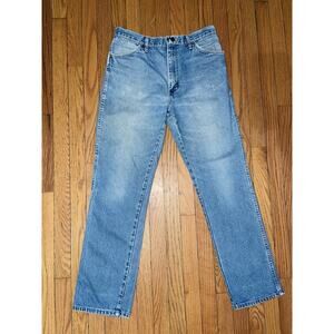 VTG Rustler 87621PW Jeans Made in USA 34x32 (Measures 34x31) 100% Cotton Blue